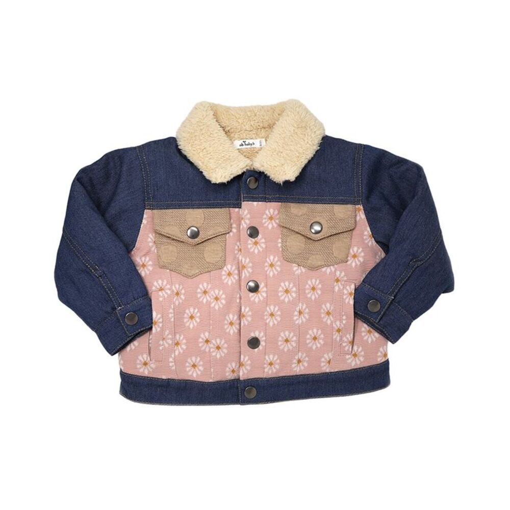 Oh Baby! Girls  Quilted Sunrise Denim Jacket